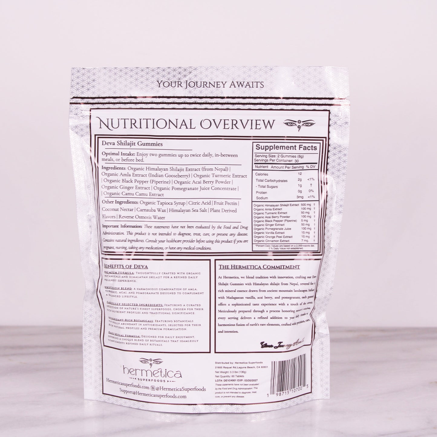 Deva Shilajit Gummy – 10-in-1 Adaptogen & Mineral Complex